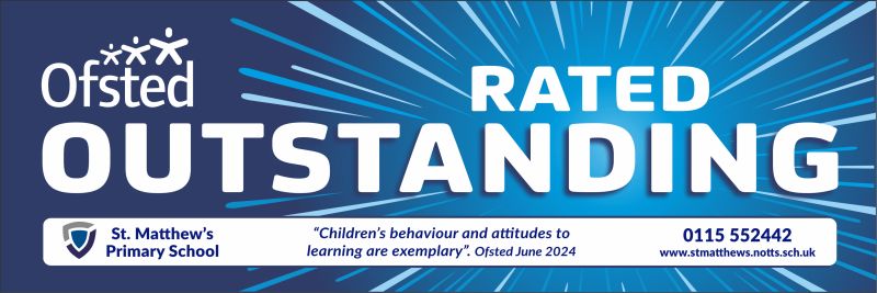 Ofsted Outstanding banner - Template 9