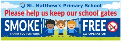 Keep School Gates Smoke Free -  Template 1