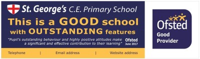 Ofsted Good (outstanding features) banner - T