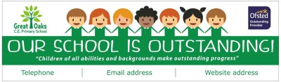 Ofsted Outstanding banner - Template 3