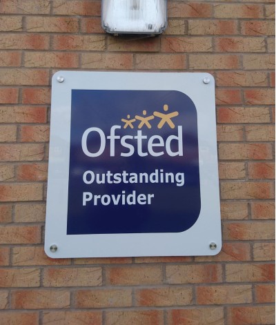 Ofsted Outstanding Wall sign (standoff fixing