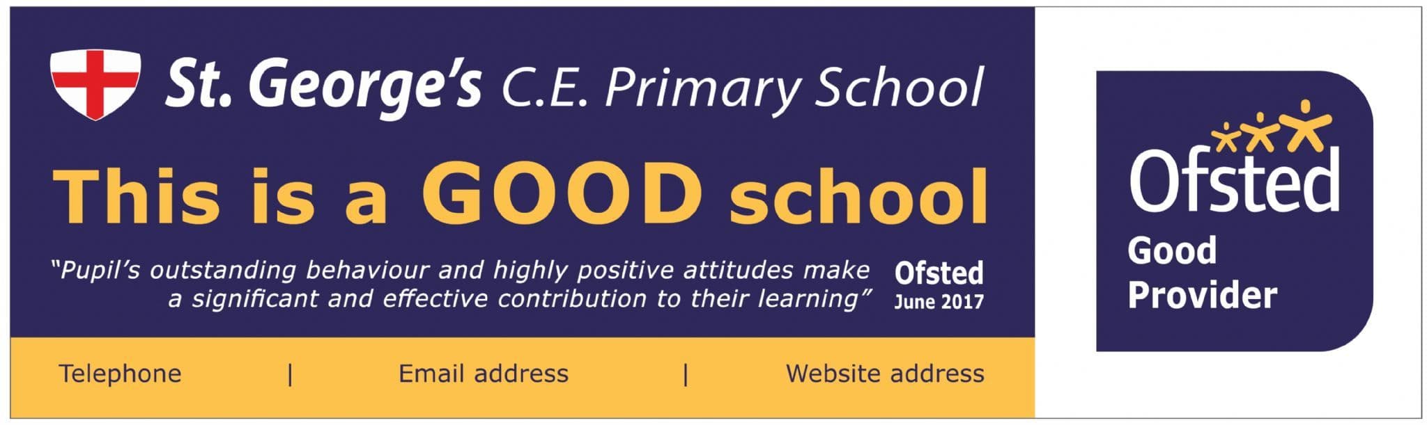 Ofsted GOOD banner - Template 4