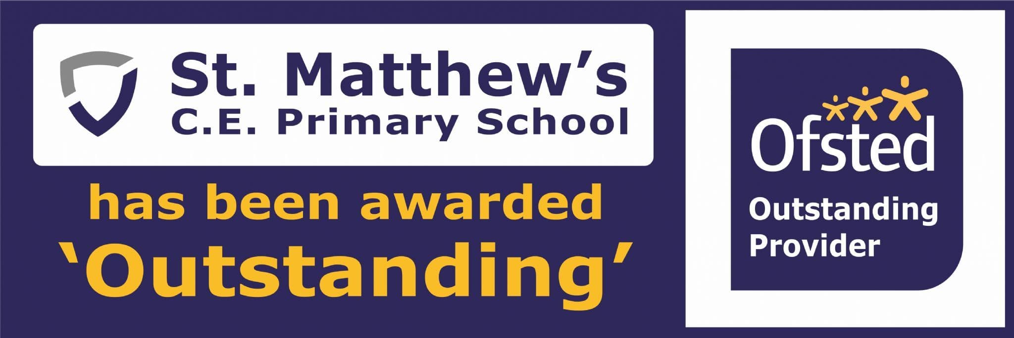 Ofsted Outstanding banner - Template 1